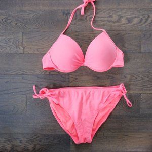Tahiti Pink Push Up 2 piece bikini